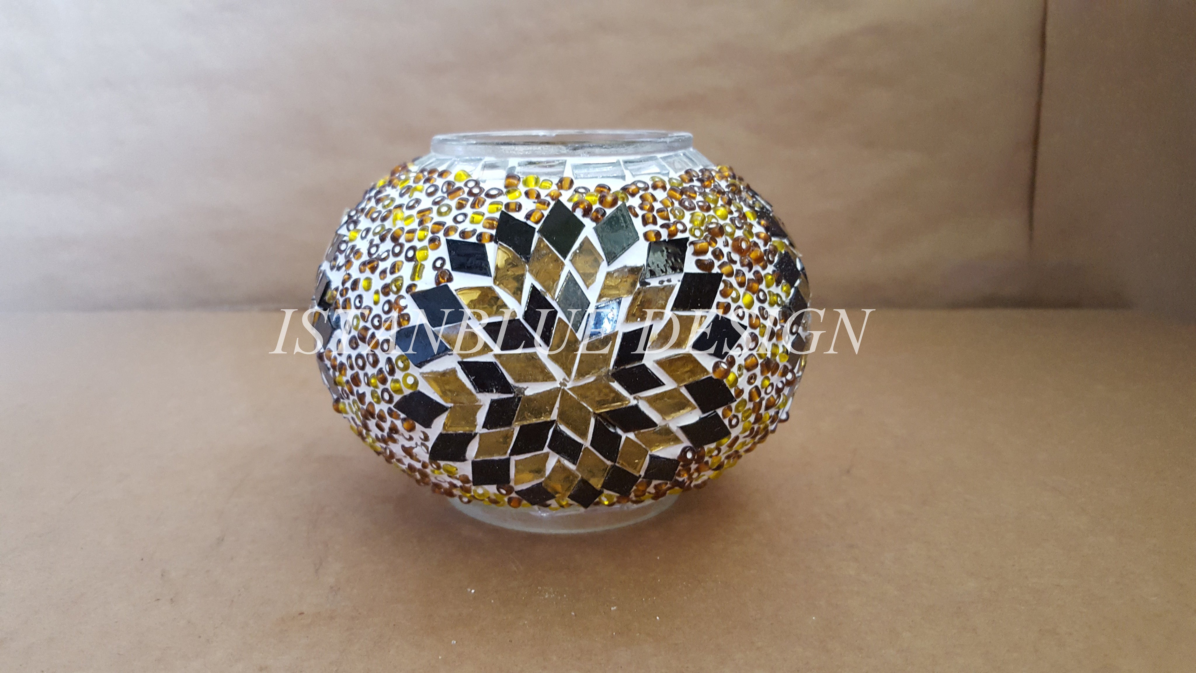 Turkish Handmade Mosaic 9 Globe Sultan Chandelier