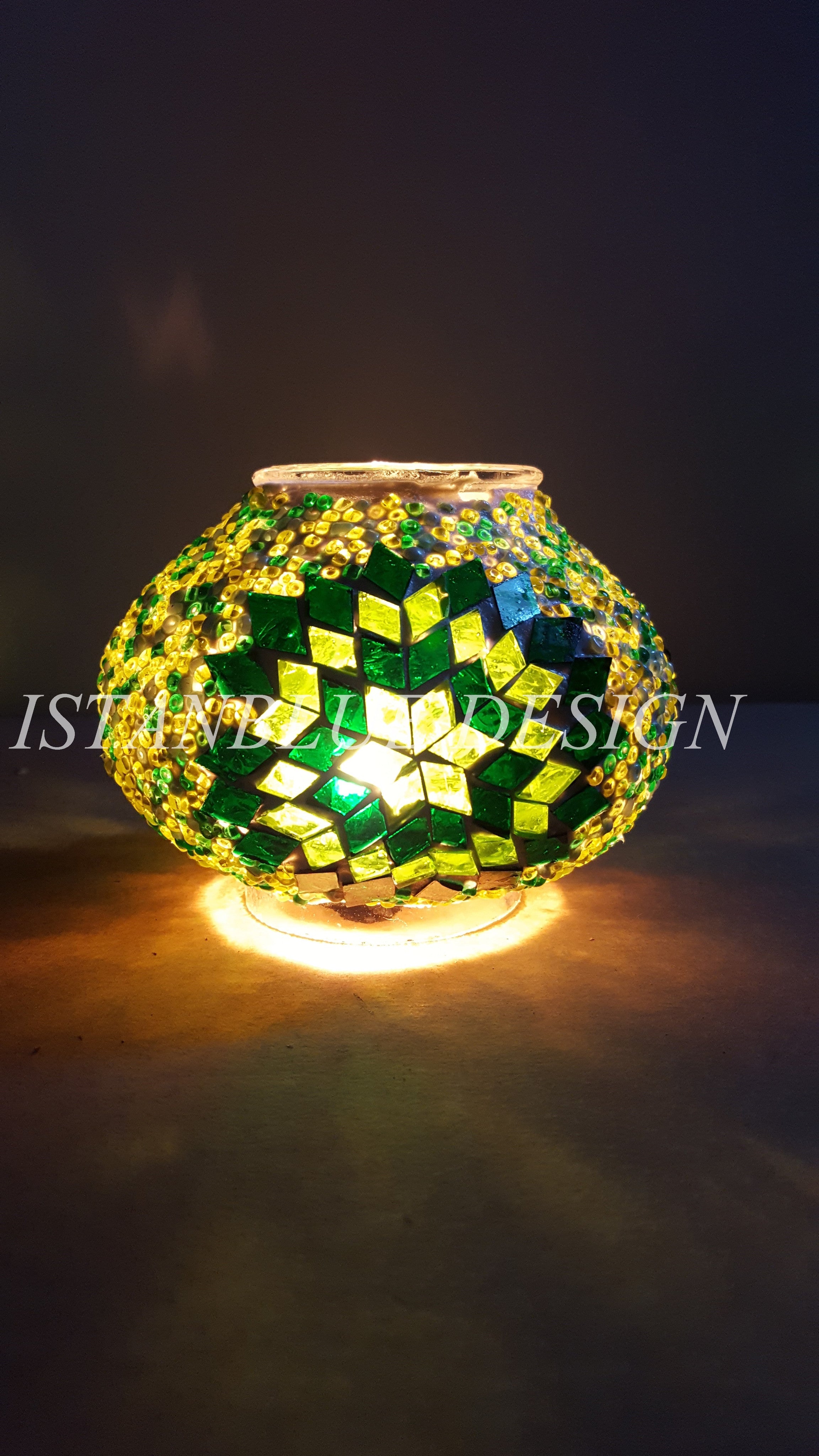 Turkish Handmade Mosaic 7 Globe Floor Lamp