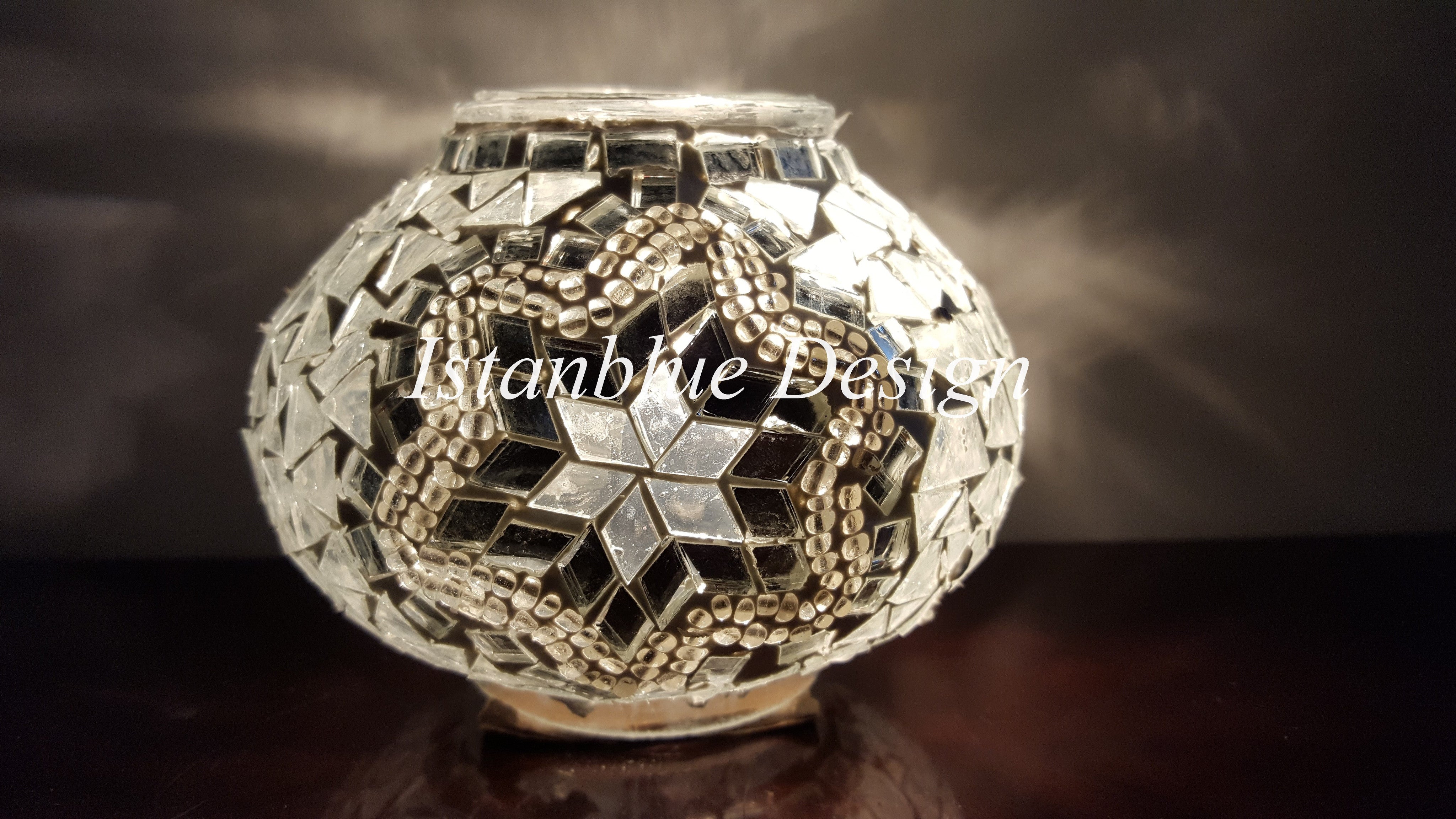 Turkish Handmade Mosaic 11 Globe Chandelier - Kar