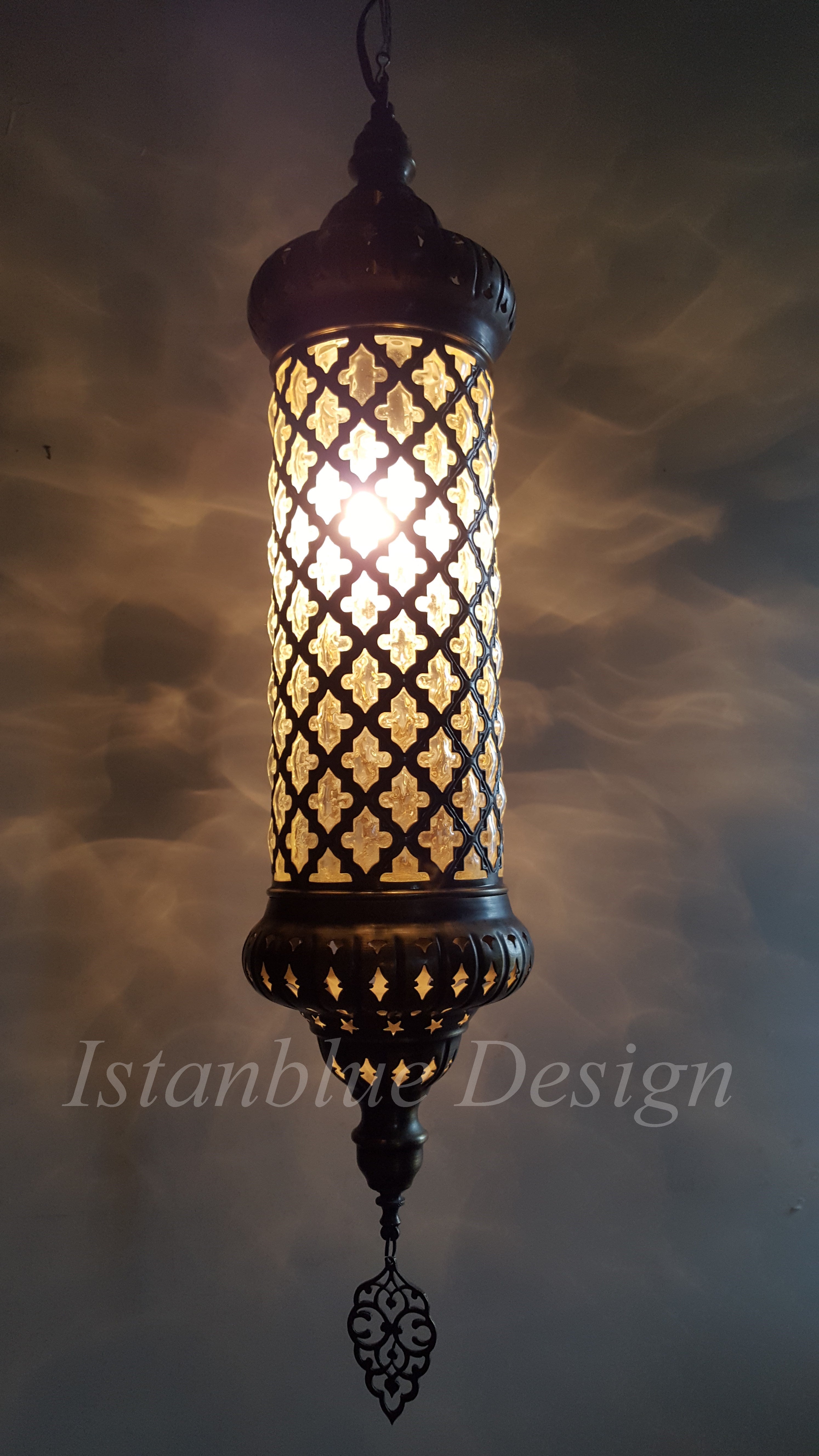 Sultan II - Cylinder Ottoman Pendant - Medium