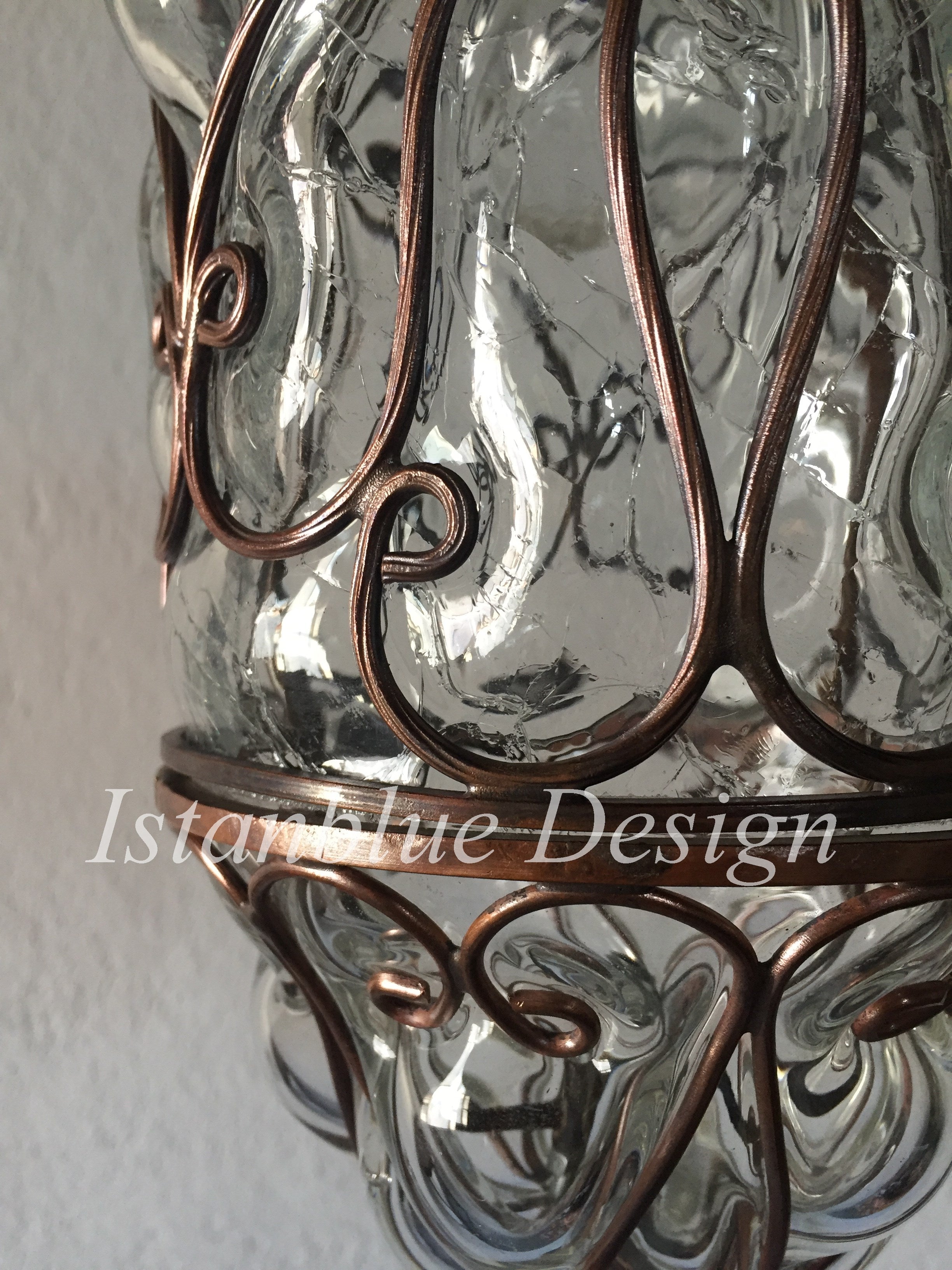 Filigree & Glass Pendant - Catie's Collaboration
