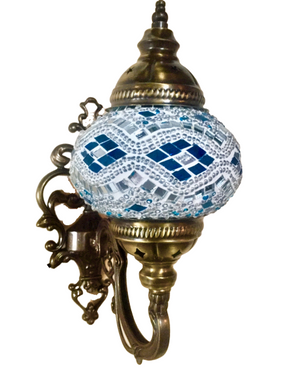 Fluer Di Lis Mosaic Wall Sconce -  Create Your Own