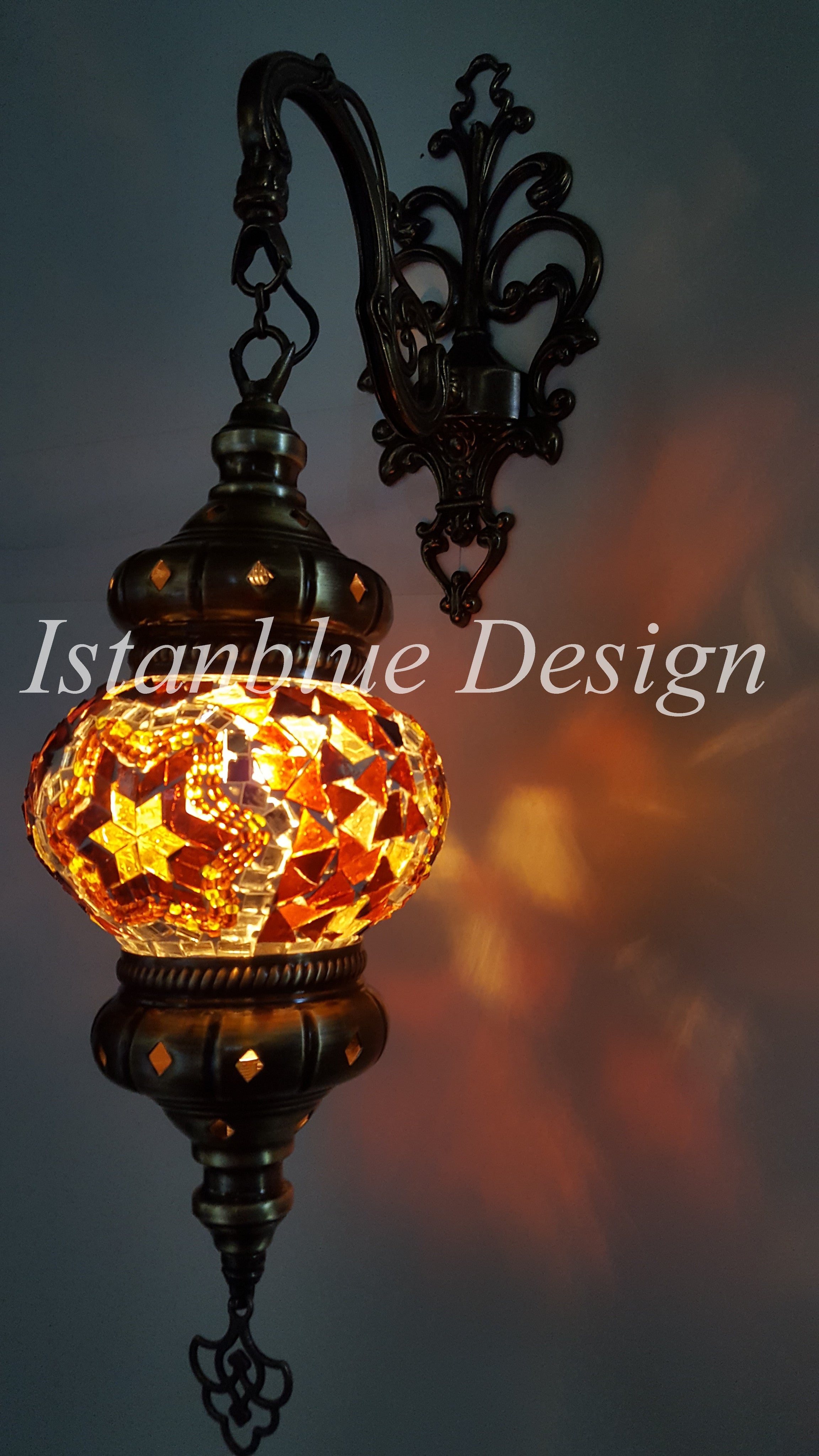 Fluer Di Lis Mosaic Wall Sconce -  Create Your Own (6" mosaic)
